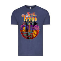 Vintage Denim trick treat black Vintage Tee - JahusDesignShop