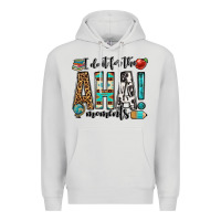 Dove Grey i do it for the aha moments teacher Premium Hoodie - OliviaCreatesArt