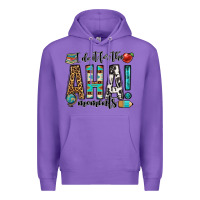 Purple i do it for the aha moments teacher Premium Hoodie - OliviaCreatesArt