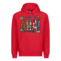 Red i do it for the aha moments teacher Premium Hoodie - OliviaCreatesArt