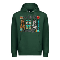 Sports Green i do it for the aha moments teacher Premium Hoodie - OliviaCreatesArt