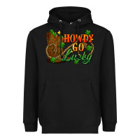 Black Howdy go lucky st. patricks day Heavyweight Hoodie - FaDigitalArtStudio