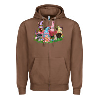Chestnut Easter gnomies truck  Easter Day Zipper Hoodie - CowGirlArtShop