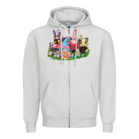 Dove Grey Easter gnomies truck  Easter Day Zipper Hoodie - CowGirlArtShop