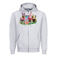 Heather Grey Easter gnomies truck  Easter Day Zipper Hoodie - CowGirlArtShop