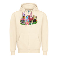 Sandshell Easter gnomies truck  Easter Day Zipper Hoodie - CowGirlArtShop