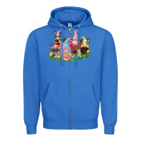 True Royal Easter gnomies truck  Easter Day Zipper Hoodie - CowGirlArtShop