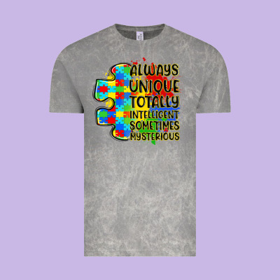 Always Unique Totally Intelligent Sometimes Myster Vintage Tee Designed By Lillyallendesigns