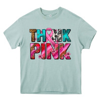 Think Pink Cancer Ribbon Heavy Core Tee | Teevron
