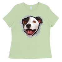 Matcha pittbull gray glitter Ladies Tee - Jasminsmagicworld