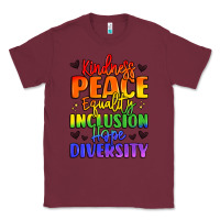 Burgundy inspirational words in rainbow colors Classic Tee - LillyAllenDesigns