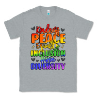 Heather Grey inspirational words in rainbow colors Classic Tee - LillyAllenDesigns