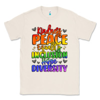 Natural inspirational words in rainbow colors Classic Tee - LillyAllenDesigns
