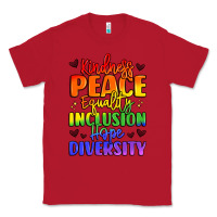Red inspirational words in rainbow colors Classic Tee - LillyAllenDesigns