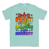 Seafoam inspirational words in rainbow colors Classic Tee - LillyAllenDesigns