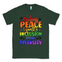 Sports Green inspirational words in rainbow colors Classic Tee - LillyAllenDesigns