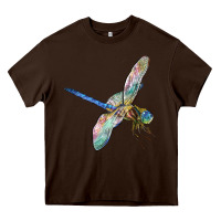 Chocolate Brown Dragon Fly Heavy Core Tee - LillyAllenDesigns