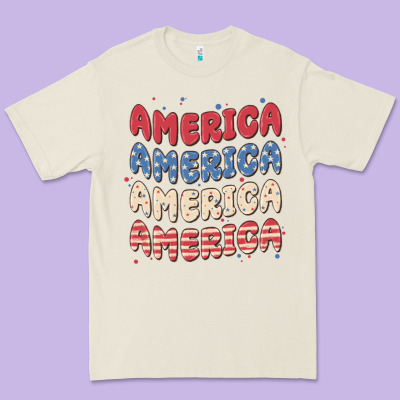 America Premium Tee Designed By Maliassmallbusiness