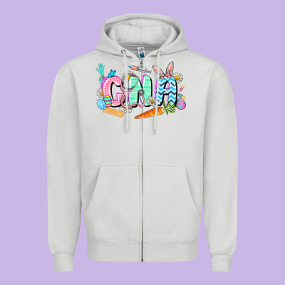 Easter Cna  Easter Day Zipper Hoodie Designed By Cowgirlartshop
