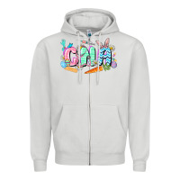 Dove Grey Easter CNA  Easter Day Zipper Hoodie - CowGirlArtShop