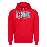 Red Easter CNA  Easter Day Zipper Hoodie - CowGirlArtShop