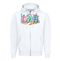 White Easter CNA  Easter Day Zipper Hoodie - CowGirlArtShop