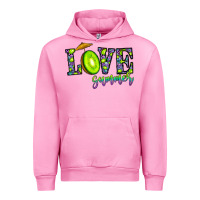 Fuchsia Pink love summer Urban Hoodie - CowhideDigitalArt