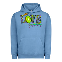 Pigment Pebble Blue love summer Urban Hoodie - CowhideDigitalArt