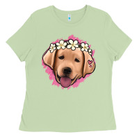 Matcha jack russel floral kopyası Ladies Tee - Jasminsmagicworld