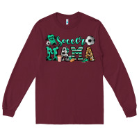 Burgundy soccer mama Long Sleeve Tee - Jasminsmagicworld