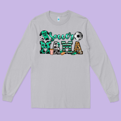 Soccer Mama Long Sleeve Tee Designed By Jasminsmagicworld