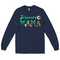 Navy soccer mama Long Sleeve Tee - Jasminsmagicworld