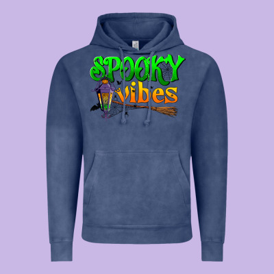 Spooky Vibes Vintage Hoodie Designed By Bundleandbundleshop