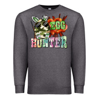 Charcoal Heather egg hunter Premium Sweatshirt - FaDigitalArtStudio