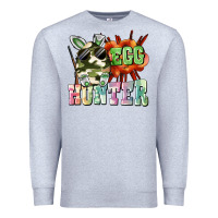 Heather Grey egg hunter Premium Sweatshirt - FaDigitalArtStudio