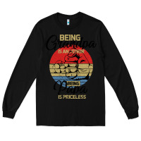 Black Being Grandpa İs An Honor Being Papa İs Priceless Long Sleeve Tee - Bettercallsaul