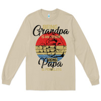 Mushroom Being Grandpa İs An Honor Being Papa İs Priceless Long Sleeve Tee - Bettercallsaul