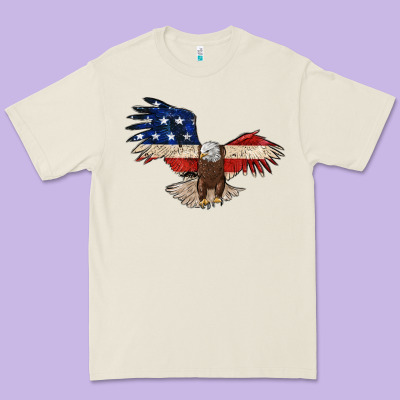 4th July Eagle Premium Tee Designed By Maliassmallbusiness