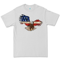 Dove Grey 4th july eagle Premium Tee - MaliasSmallBusiness