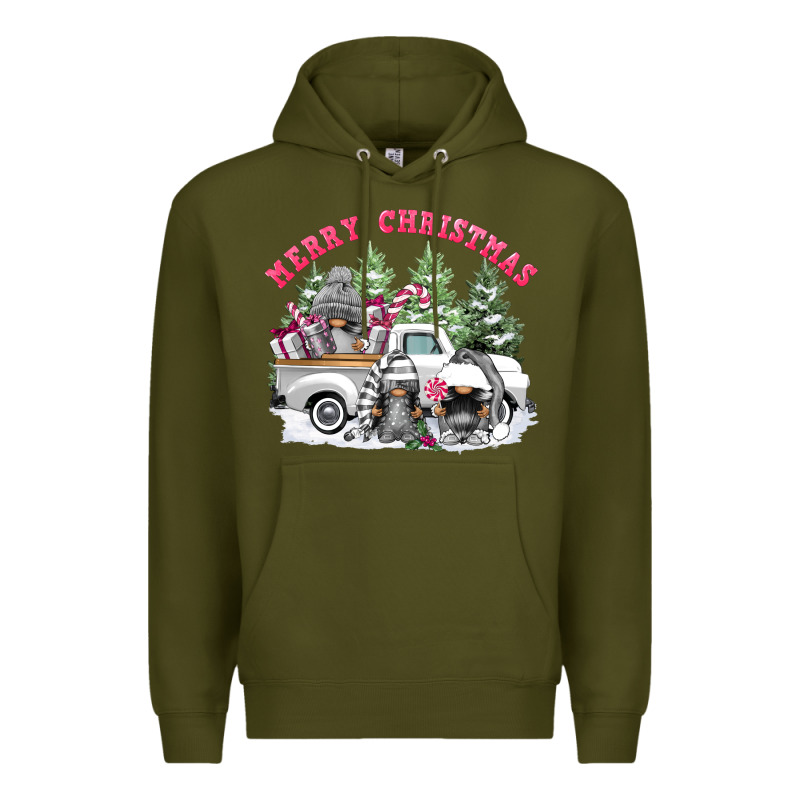 Merry Christmas Gnomies Premium Hoodie by FaDigitalArtStudio | Teevron