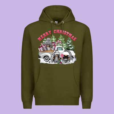 Merry Christmas Gnomies Premium Hoodie Designed By Fadigitalartstudio