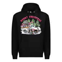 Black merry christmas gnomies Premium Hoodie - FaDigitalArtStudio