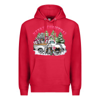 Cardinal merry christmas gnomies Premium Hoodie - FaDigitalArtStudio