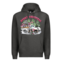 Charcoal Heather merry christmas gnomies Premium Hoodie - FaDigitalArtStudio
