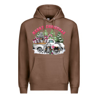 Chestnut merry christmas gnomies Premium Hoodie - FaDigitalArtStudio