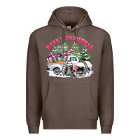 Coffee merry christmas gnomies Premium Hoodie - FaDigitalArtStudio