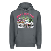 Rock merry christmas gnomies Premium Hoodie - FaDigitalArtStudio