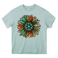Thanksgiving Fall Sunflower Heavy Core Tee | Teevron