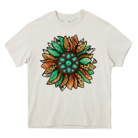 Cream thanksgiving fall sunflower Heavy Core Tee - Jasminsmagicworld