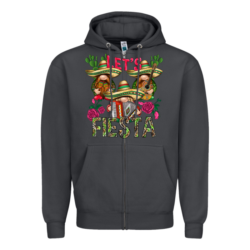 Let's Fiesta With Gnomies Mexico Zipper Hoodie by HowdyJamesFarm | Teevron